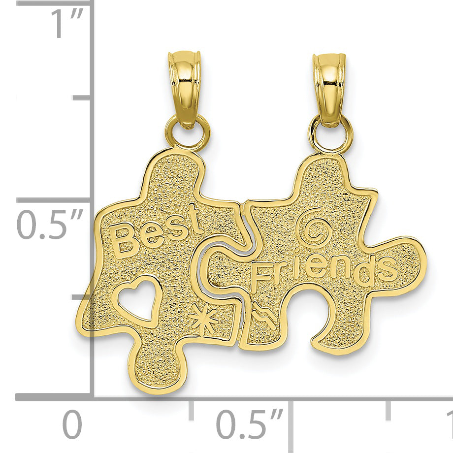 10K BEST FRIENDS Break-A-Part Puzzle Pieces Charm