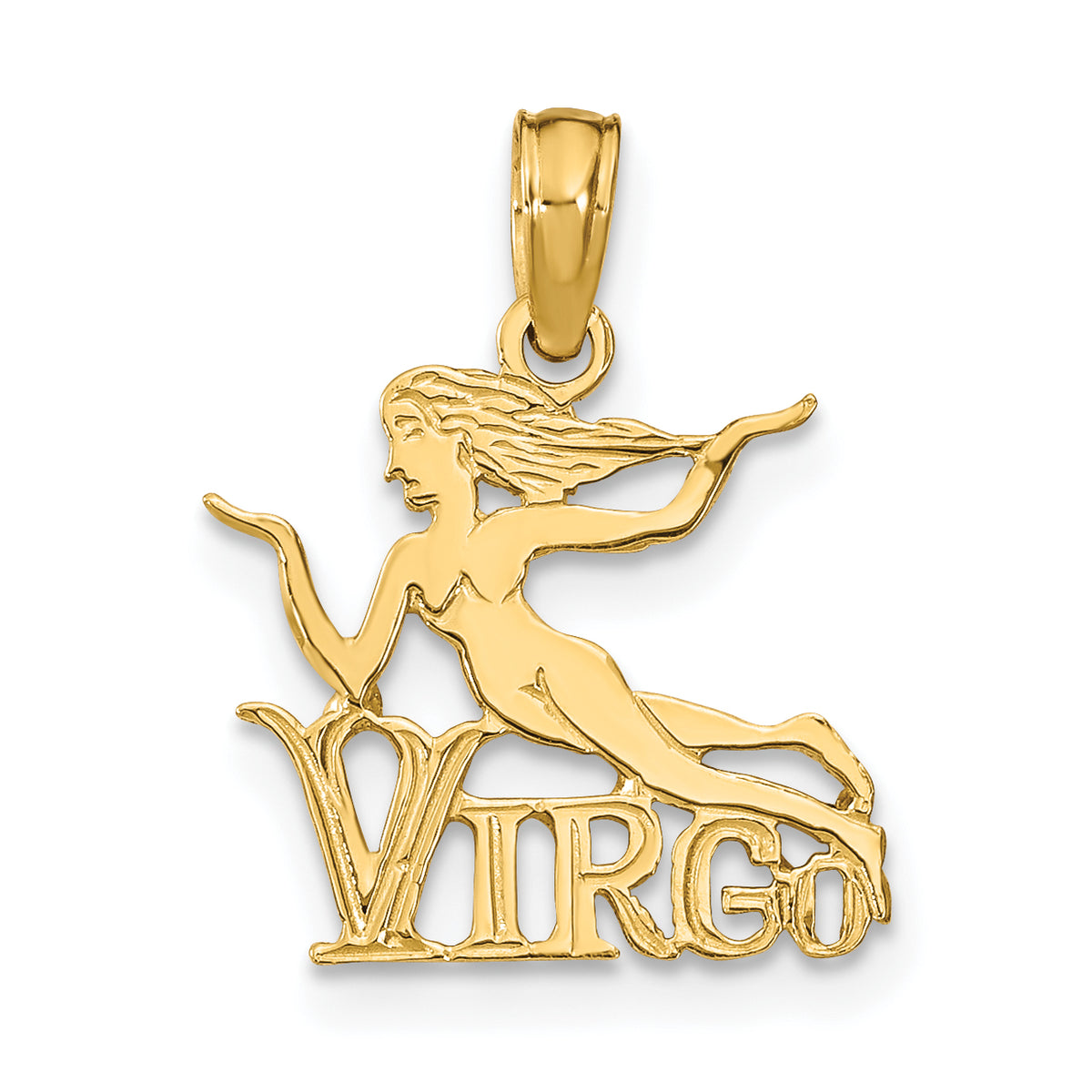 10K VIRGO Zodiac Charm