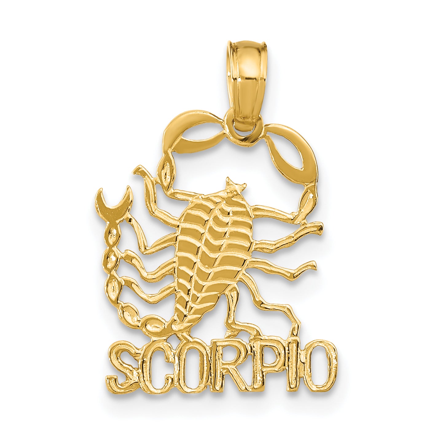 10K SCORPIO Zodiac Charm