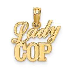 10k LADY COP Charm