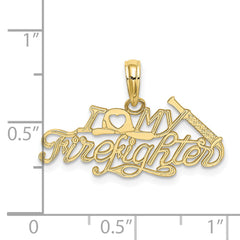 10k I LOVE MY FIREFIGHTER Charm