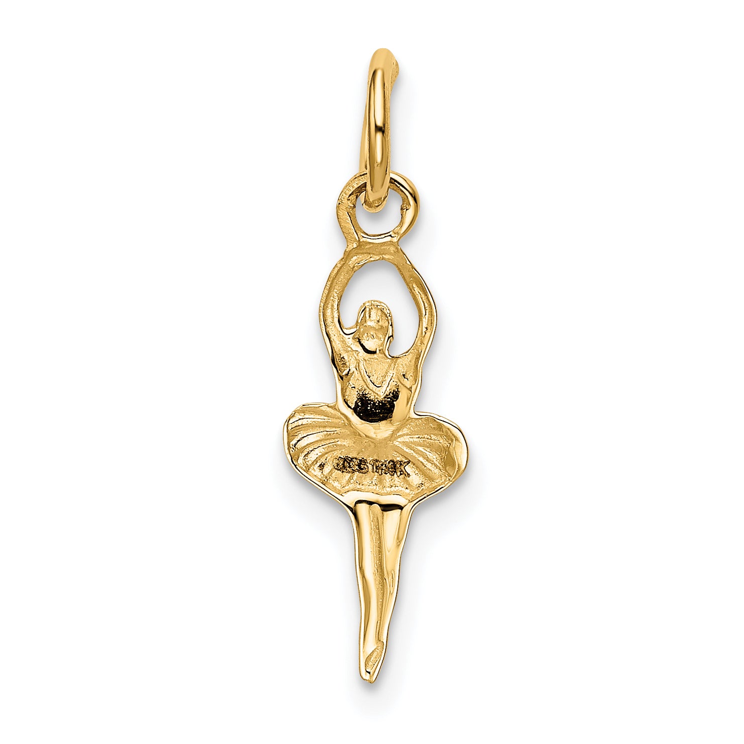 10k Polished Ballerina Charm