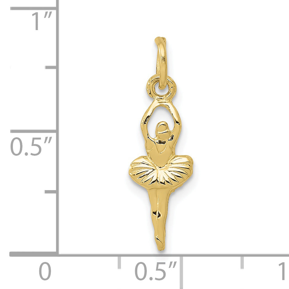 10k Polished Ballerina Charm