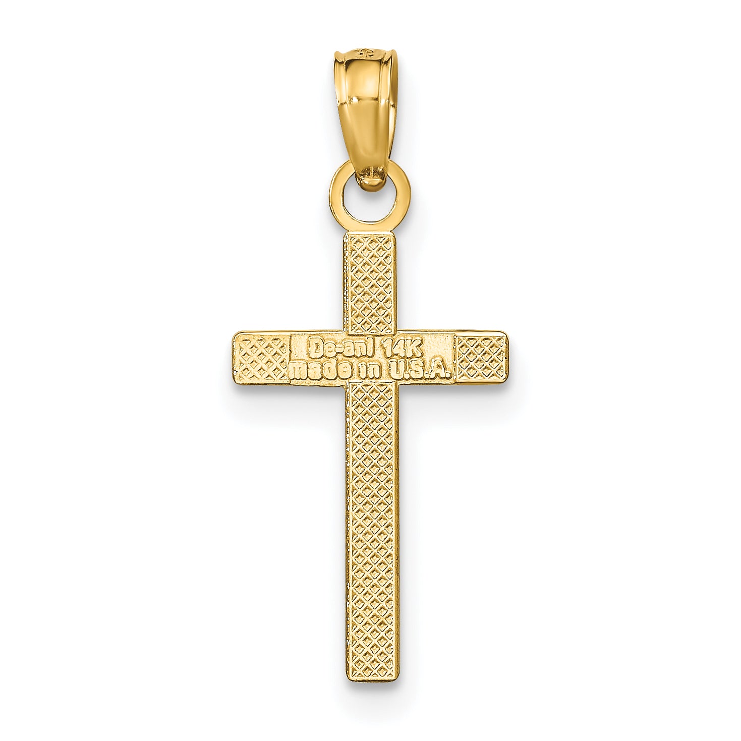 10k Polished Cross Pendant