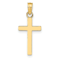 10k Polished Cross Pendant