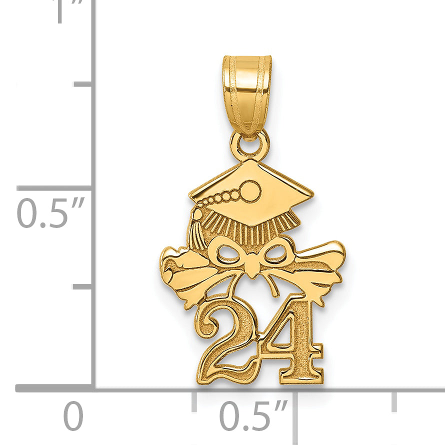 10K Graduation Cap and Diploma - 2024 Charm