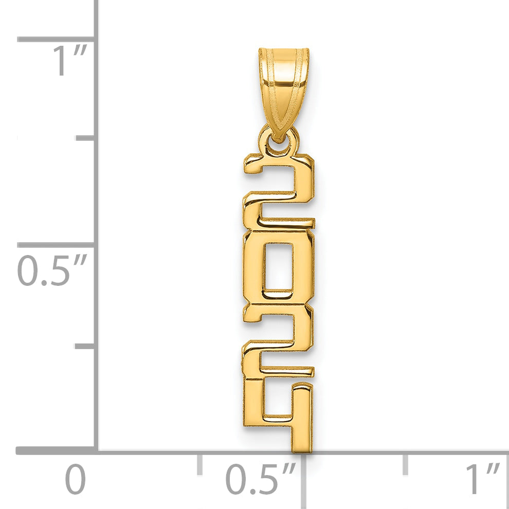 10k Polished 2024 Graduation Charm