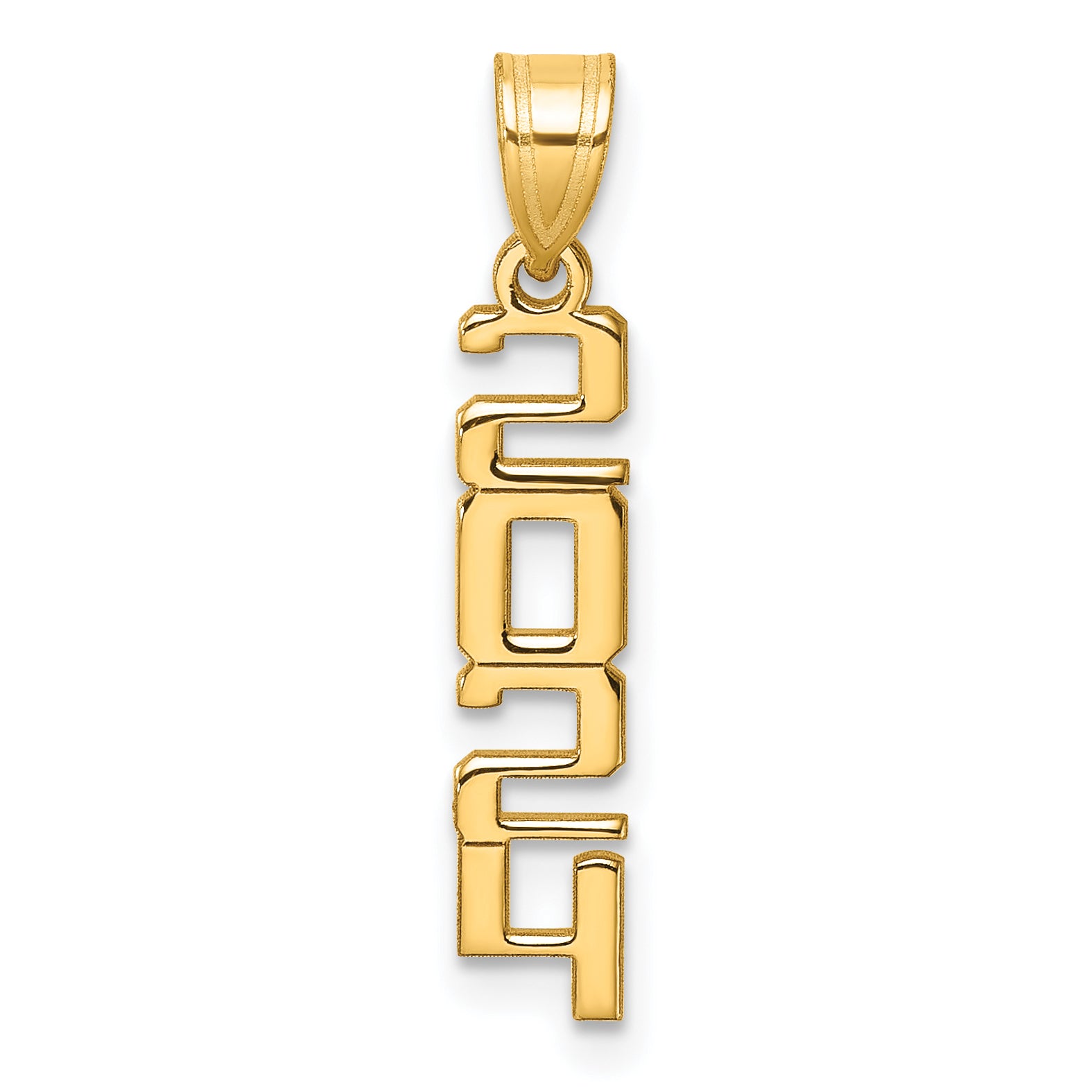 10k Polished 2024 Graduation Charm