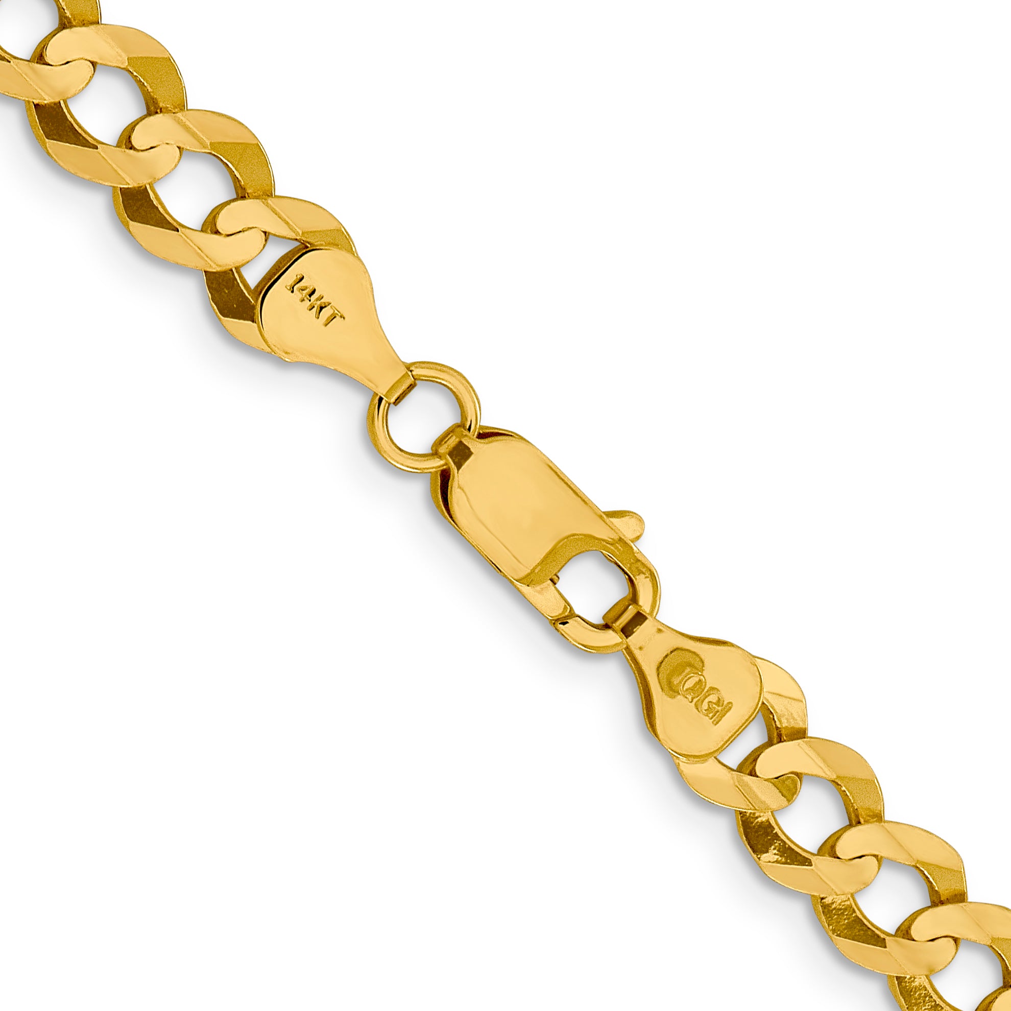 10K 7.2mm Lightweight Flat Cuban Chain