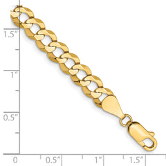 10K 7.2mm Lightweight Flat Cuban Chain