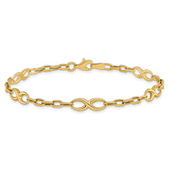 10K Polished Link Bracelet