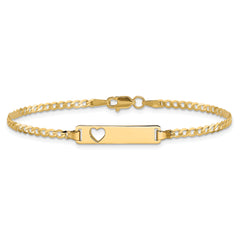 10k Flat Curb Link ID Bracelet