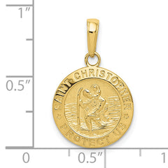 10k Saint Christopher Medal Charm