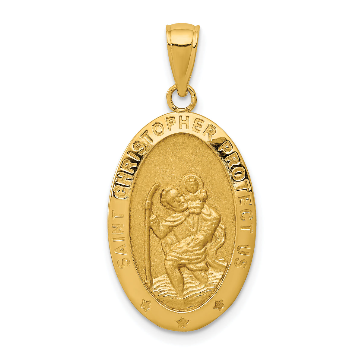 10k Saint Christopher Medal Pendant