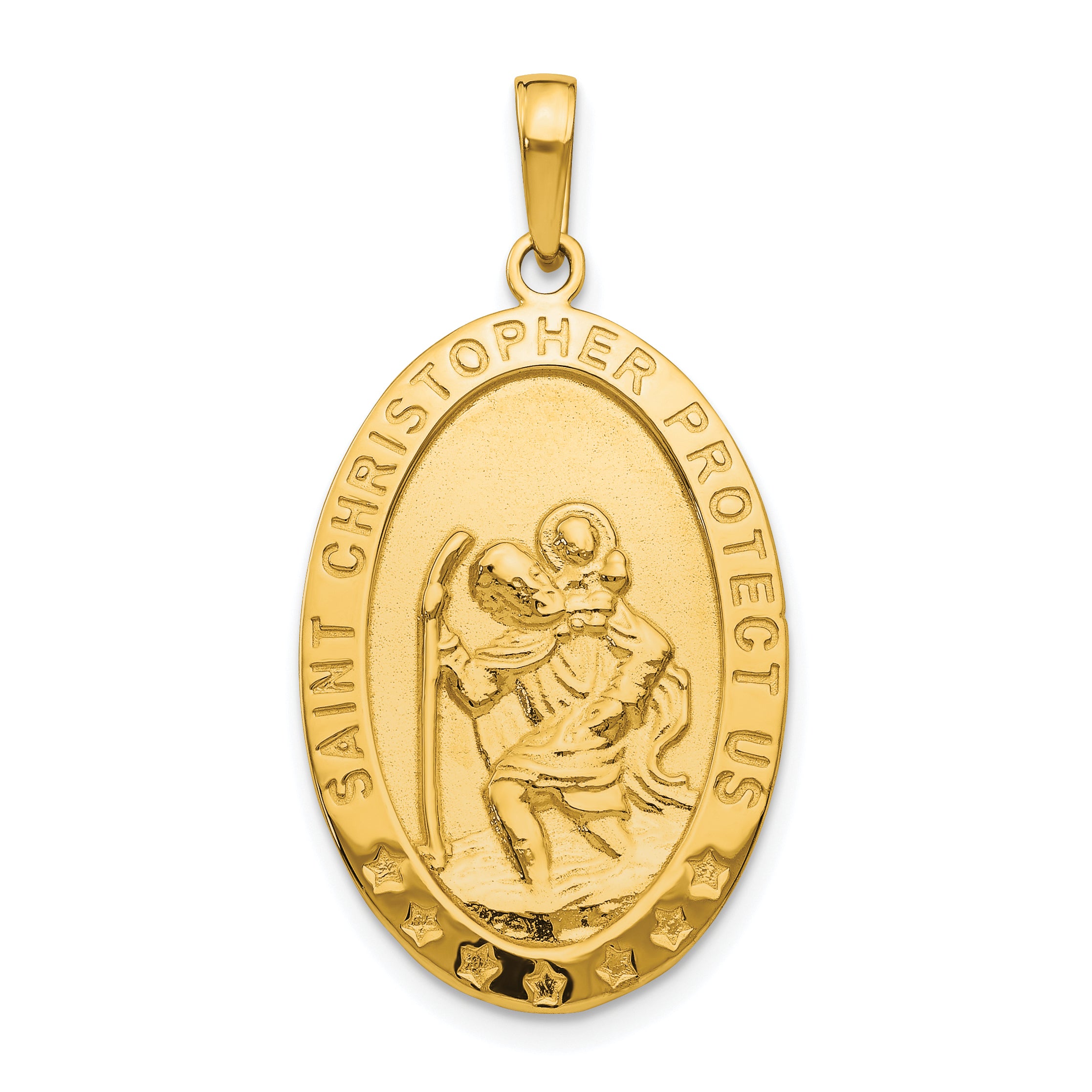 10k Saint Christopher Medal Pendant