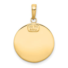 10k Saint Christopher Medal Pendant