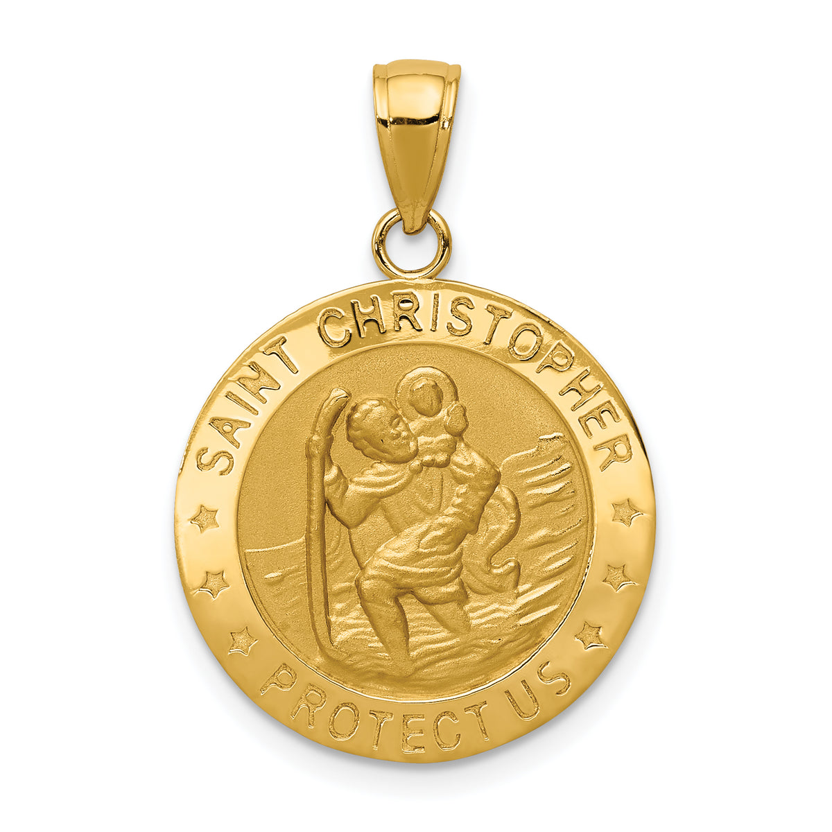 10k Saint Christopher Medal Pendant