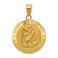 10k Saint Christopher Medal Pendant