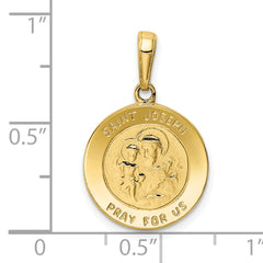 10k Saint Joseph Medal Charm