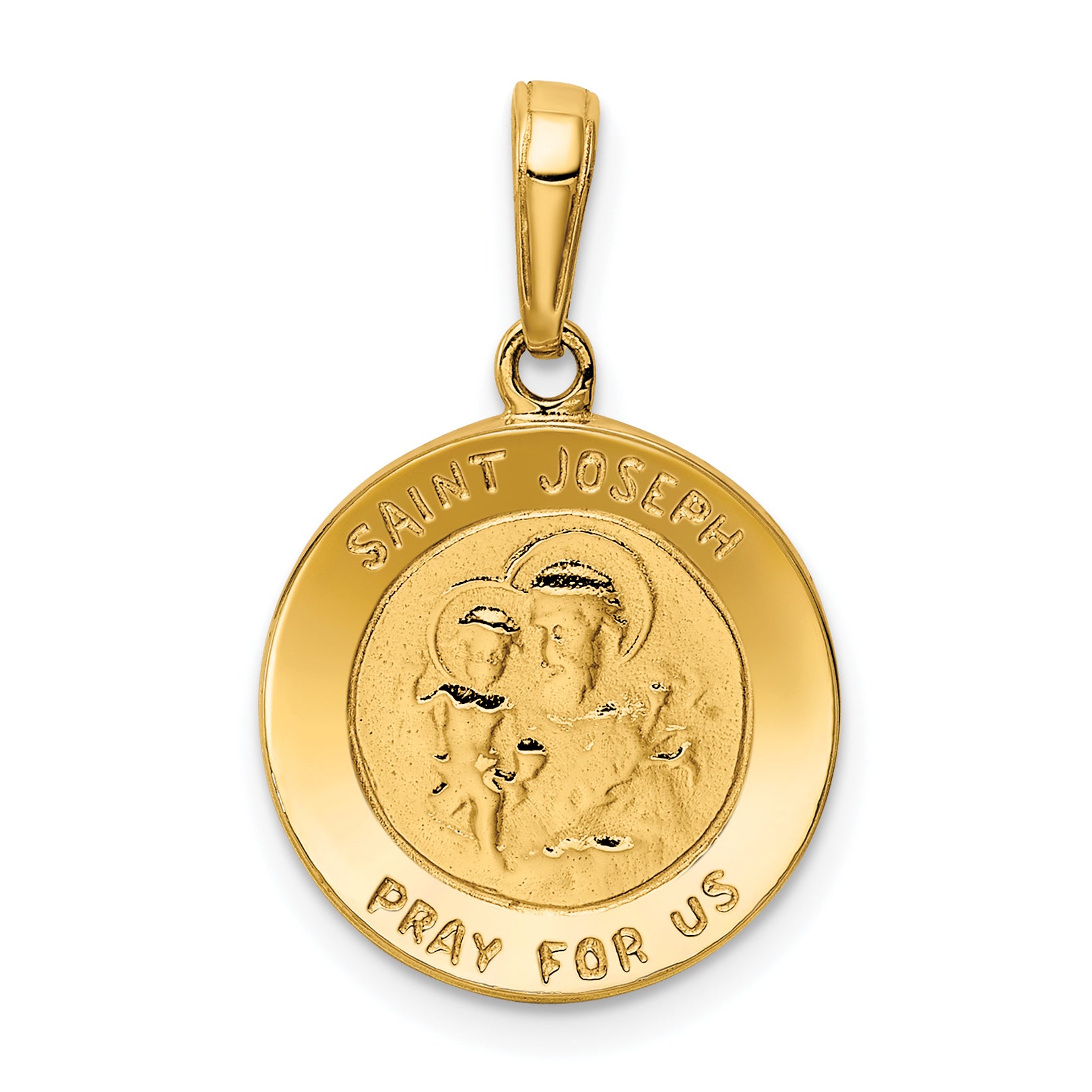 10k Saint Joseph Medal Charm