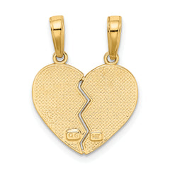 10K I LOVE YOU 2 Piece Break-A-Part Charm