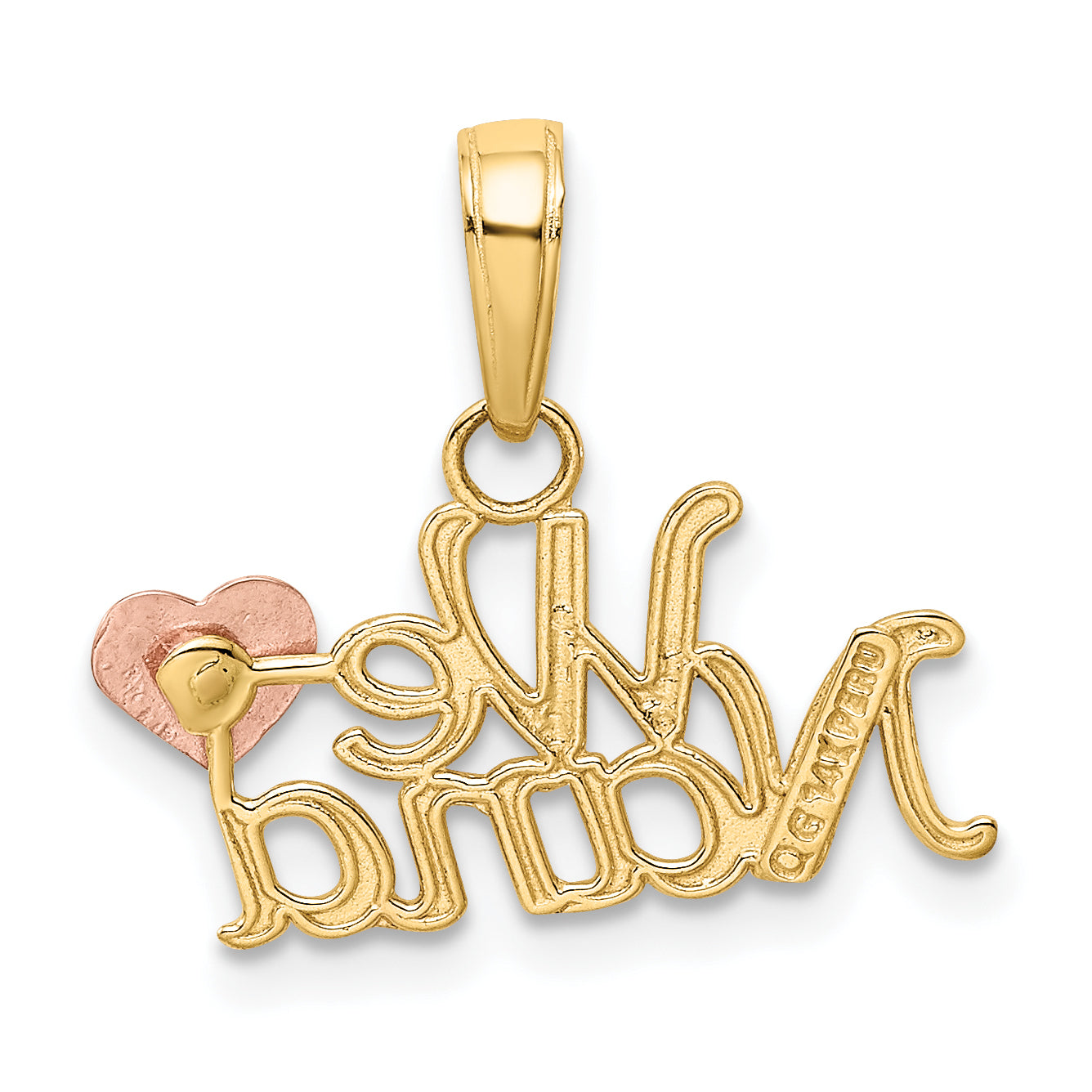 10k Two-Tone We Love Nana Charm