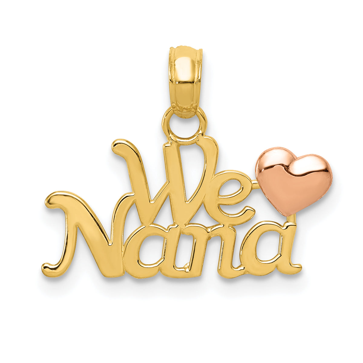 10k Two-Tone We Love Nana Charm