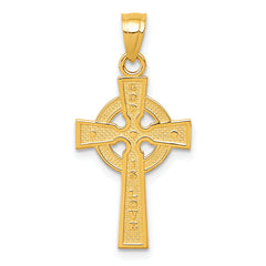 10k Reversible GOD IS LOVE Celtic Cross Pendant