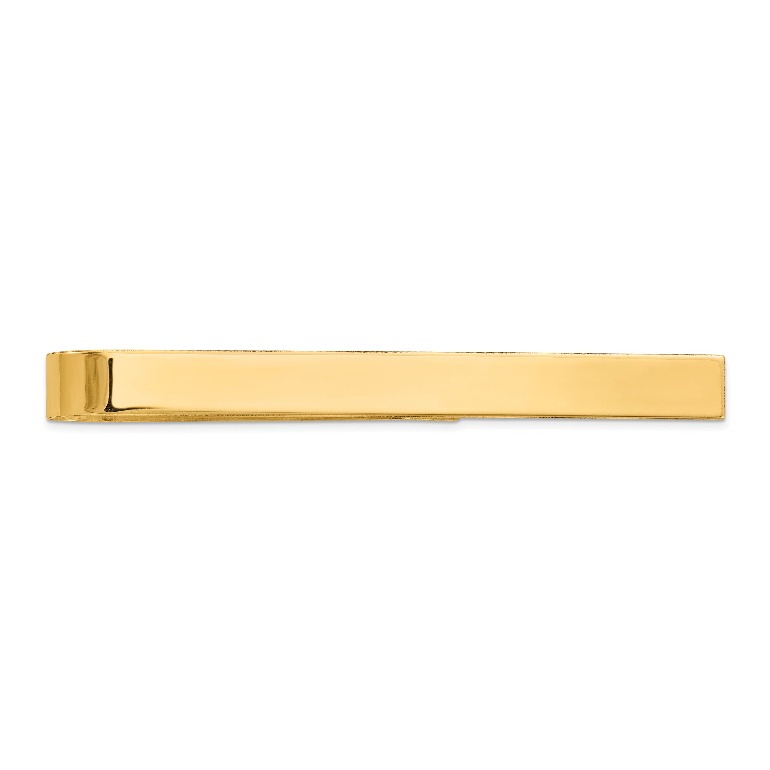 10k Men's Polished Tie Bar