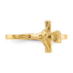 10k Childs Polished Crucifix Ring