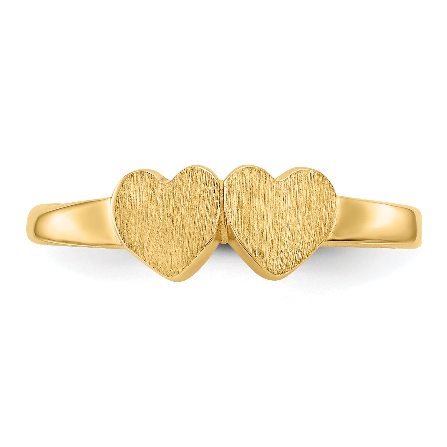 10k Childs Double Heart Ring