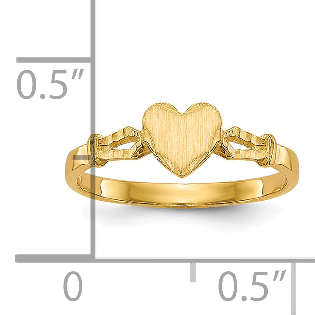 10k Children's Heart Ring