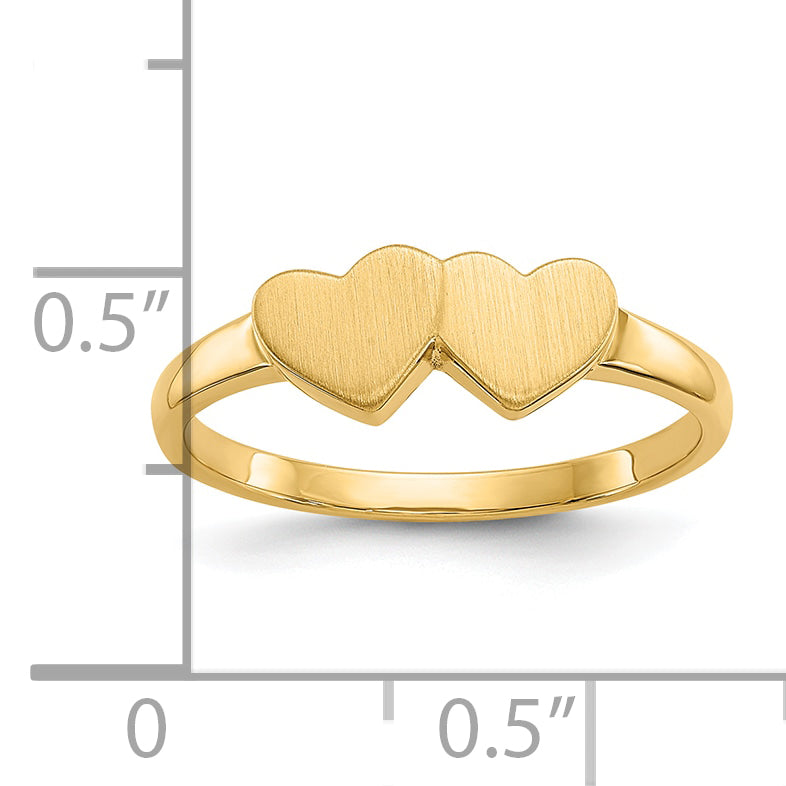 10k 5.0x5.5mm Open Back Signet Ring