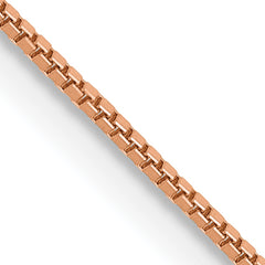 10k Rose Gold .70mm Box Chain