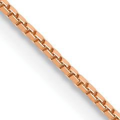 10k Rose Gold .9mm Box Chain