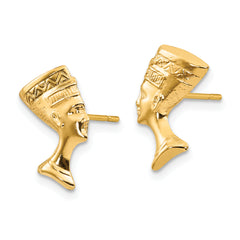 10K Nefertiti Post Earrings