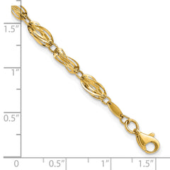 10k Gold Polished Fancy Bracelet