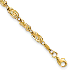 10k Gold Polished Fancy Bracelet