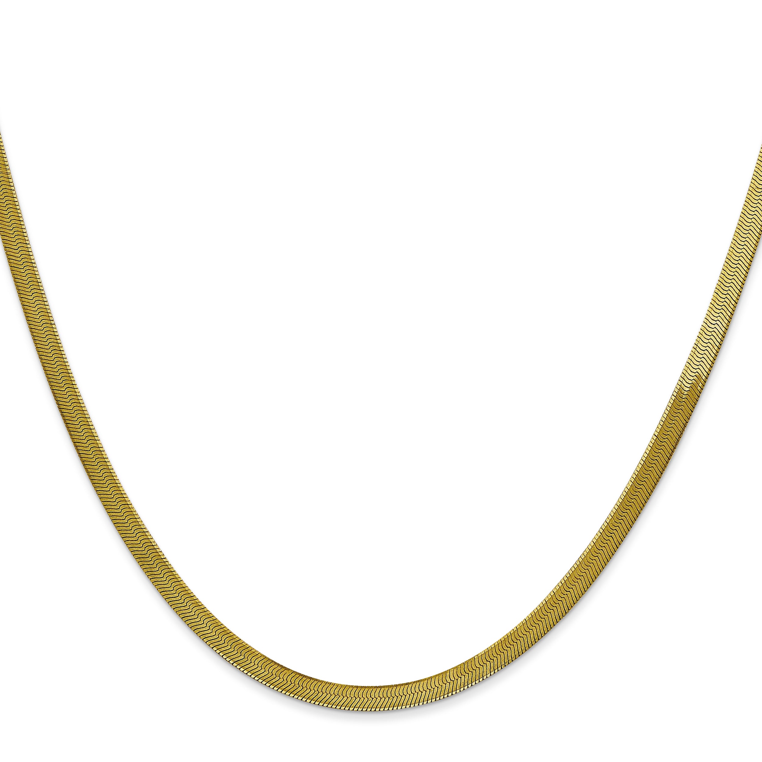 10k 3mm Silky Herringbone Chain