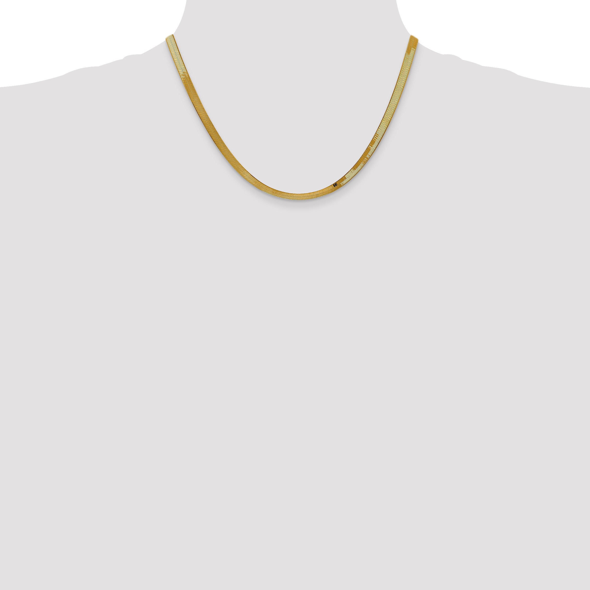 10k 4mm Silky Herringbone Chain