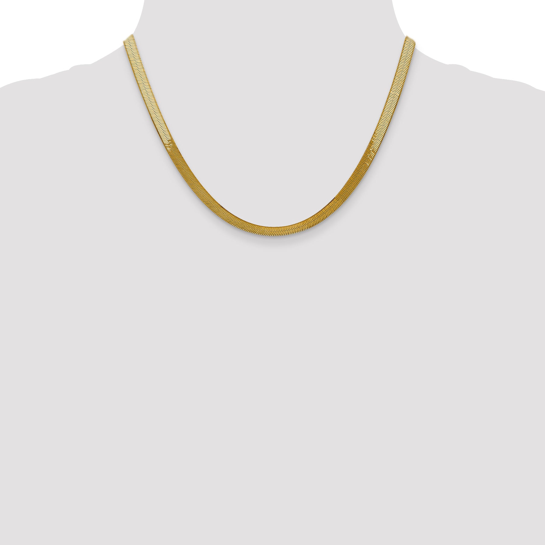 10k 5mm Silky Herringbone Chain