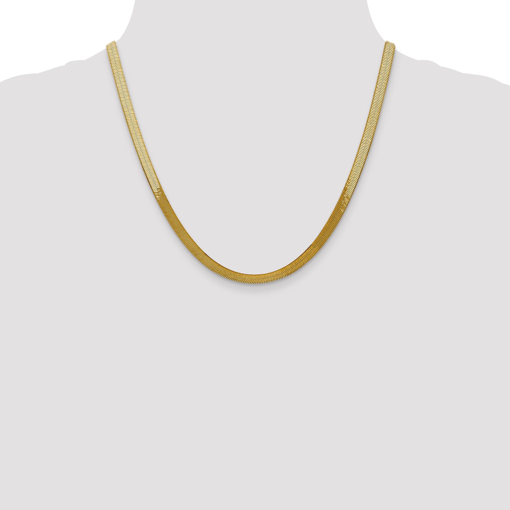 10k 5mm Silky Herringbone Chain