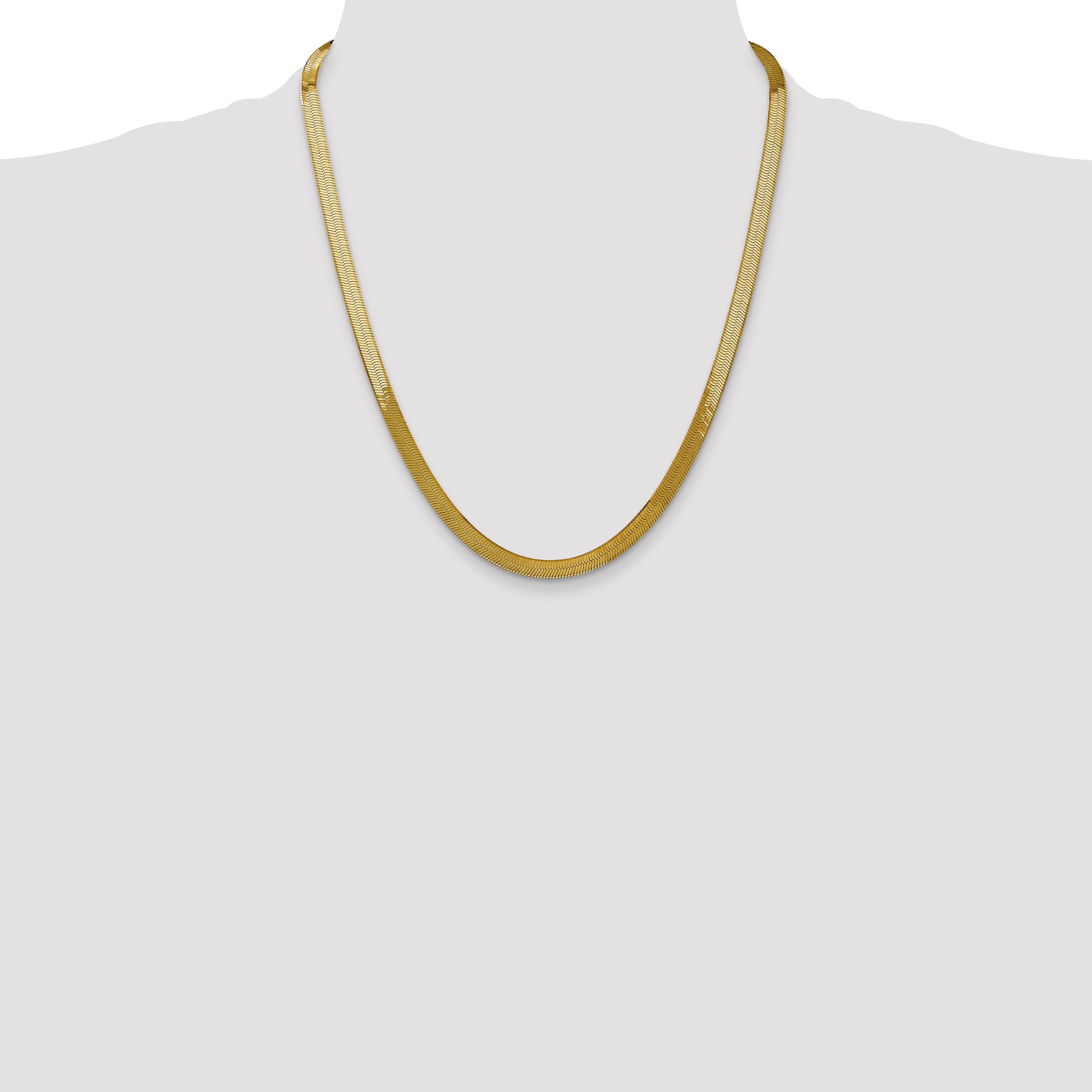 10k 5mm Silky Herringbone Chain