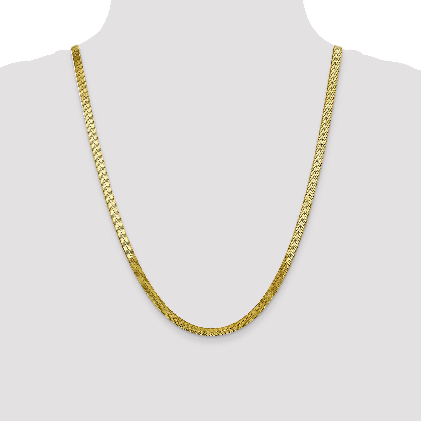 10k 5mm Silky Herringbone Chain