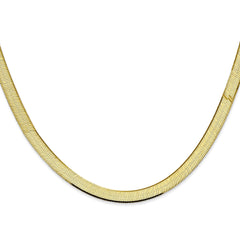 10k 5.5mm Silky Herringbone Chain