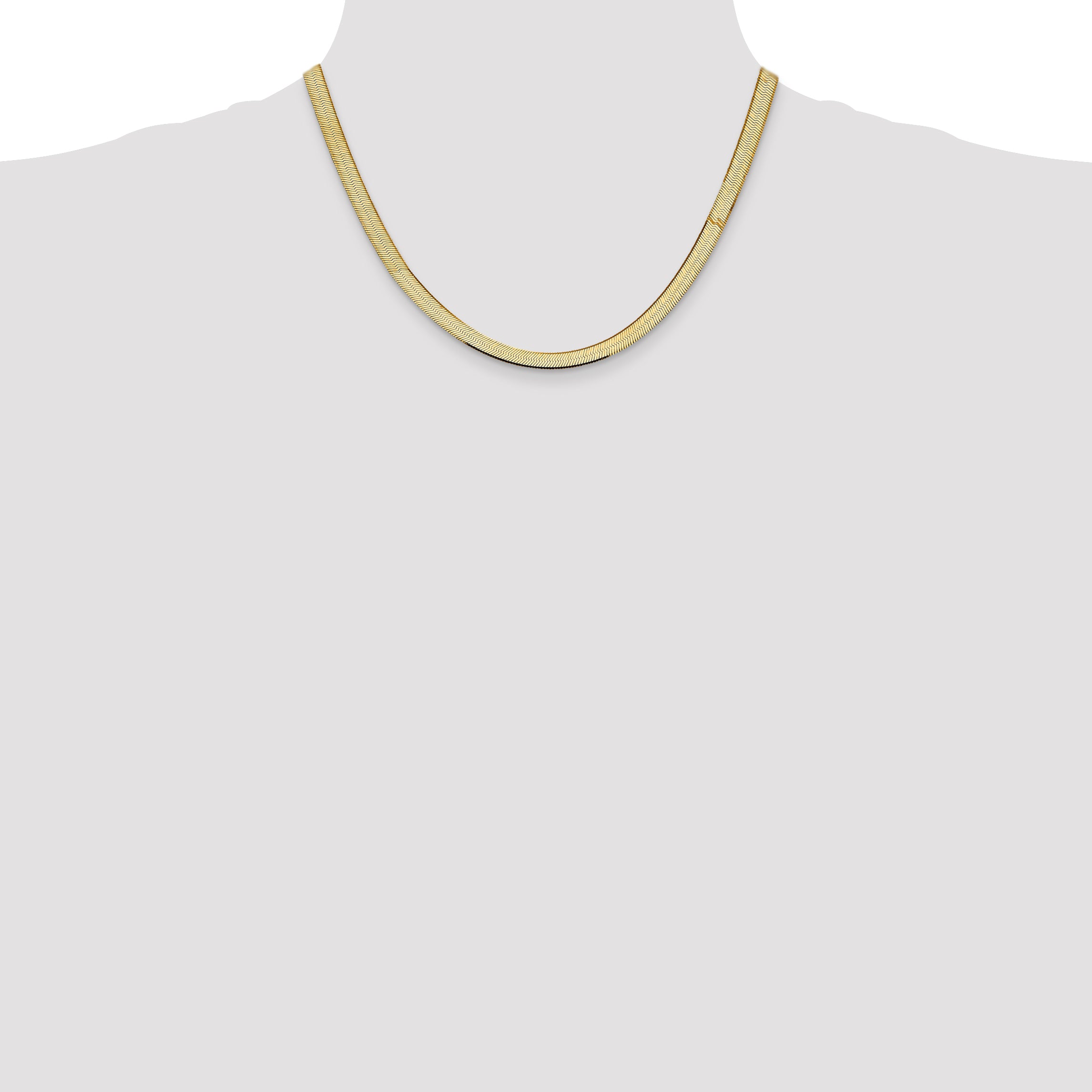 10k 5.5mm Silky Herringbone Chain