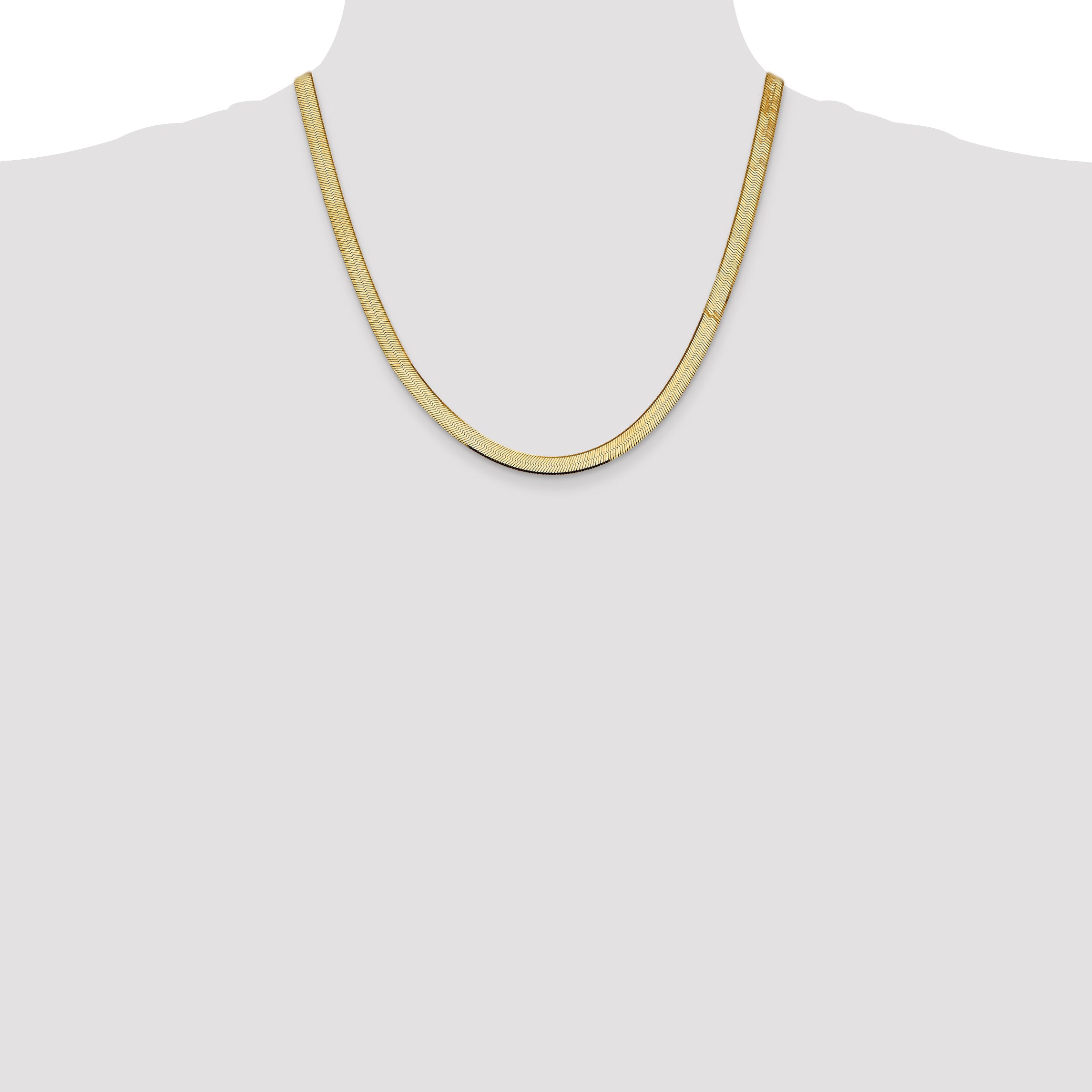 10k 5.5mm Silky Herringbone Chain