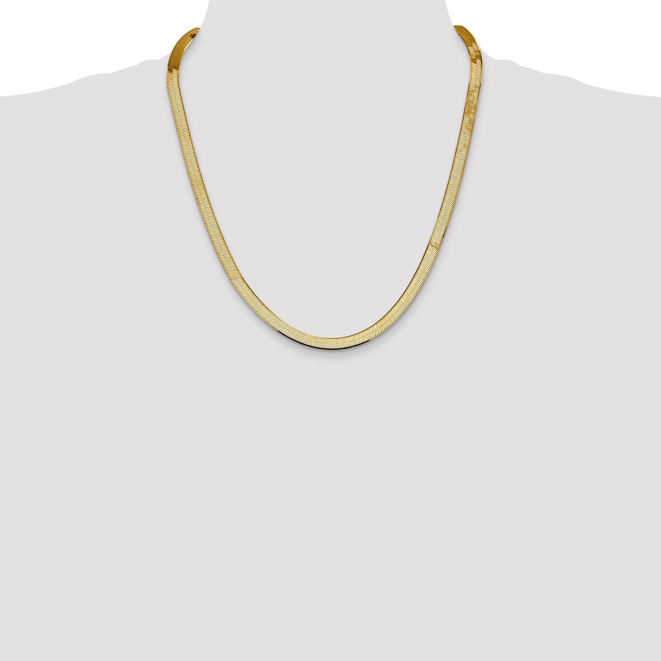 10k 5.5mm Silky Herringbone Chain