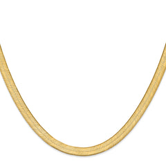 10K 6.5mm Silky Herringbone Chain