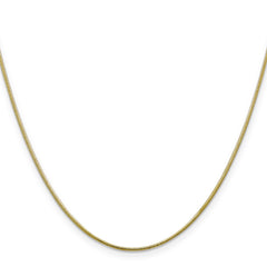 10k 1.1mm Round Snake Chain